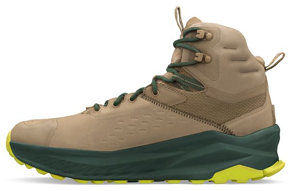 Chaussures Randonnée Altra Olympus 6 Hike Mid GTX Beige/Vert Homme