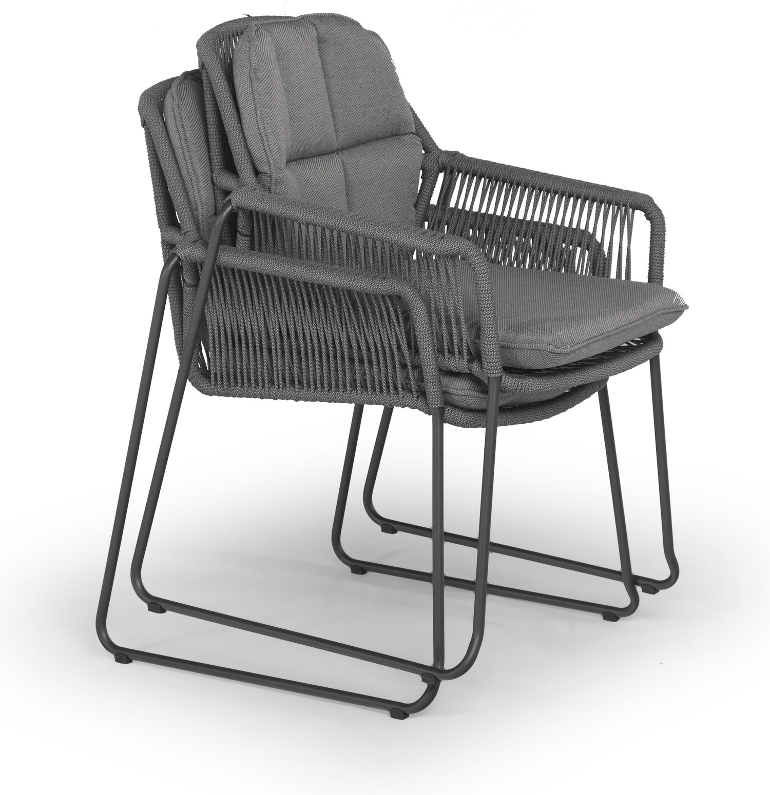 Tierra Outdoor eettafelstoel Rivera antraciet