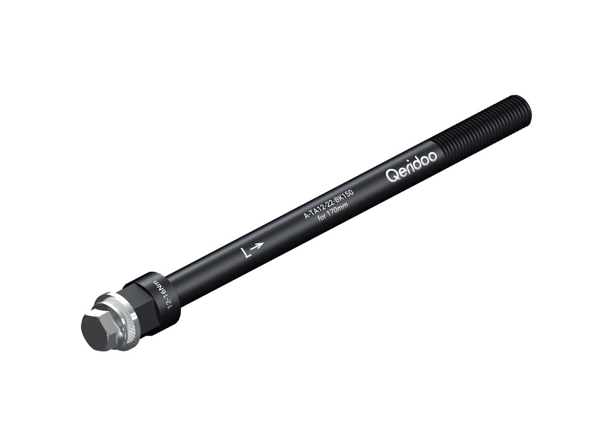 Qeridoo Fahrradanhänger Steckachsadapter M12x1,5 170 mm