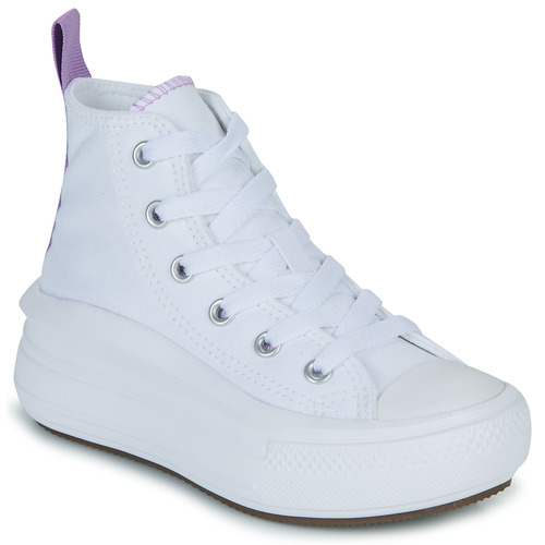 Converse - Chuck Taylor All Star Move Platform Foundation Hi - Blanc / Lilas