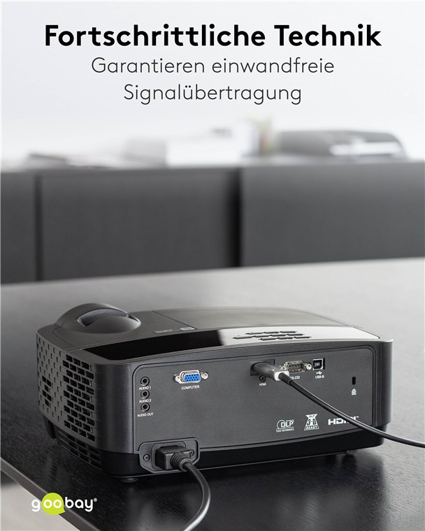(20m) Optisches Hybrid Ultra Highspeed (8K@60Hz) HDMI 2.1 Kabel Ethernet Audio / Video Verbindungskabel (65559) - Grau