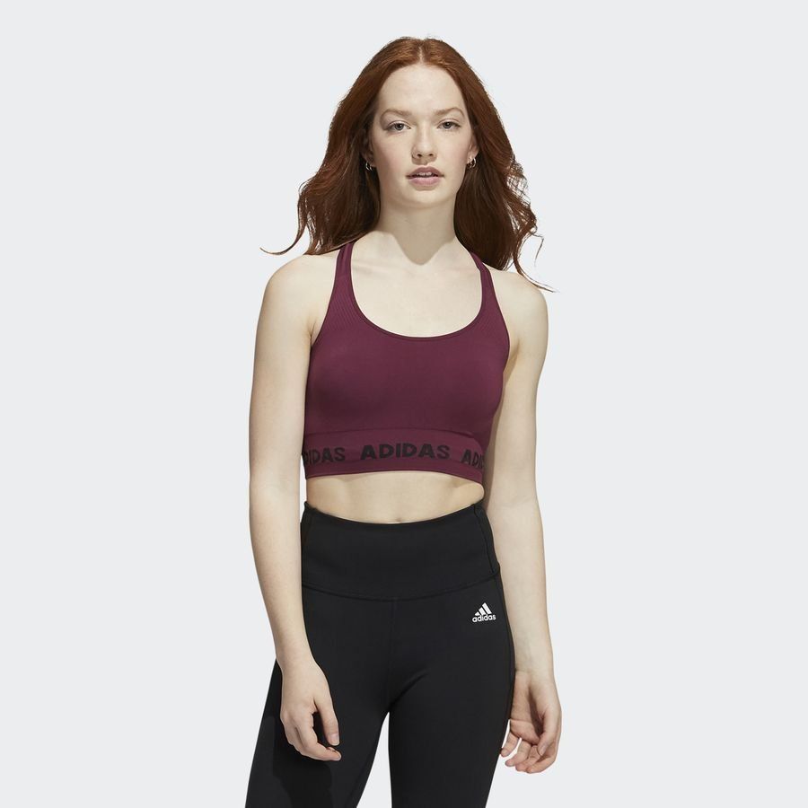 adidas Brassière Aeroknit - Rouge Femme
