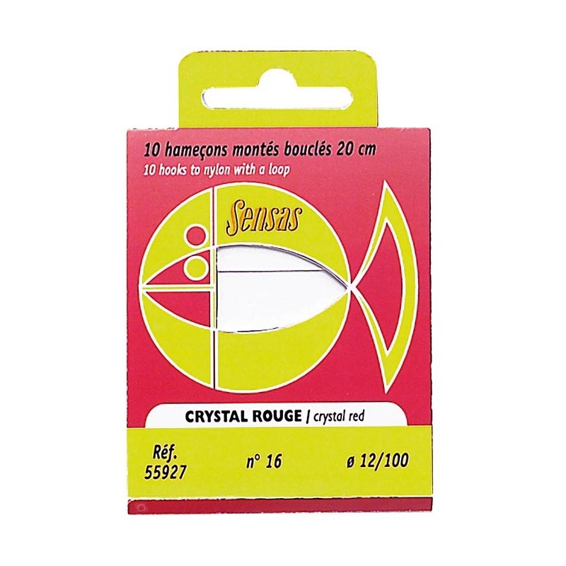 Hamecon Monte Coup Sensas Crystal Rouge