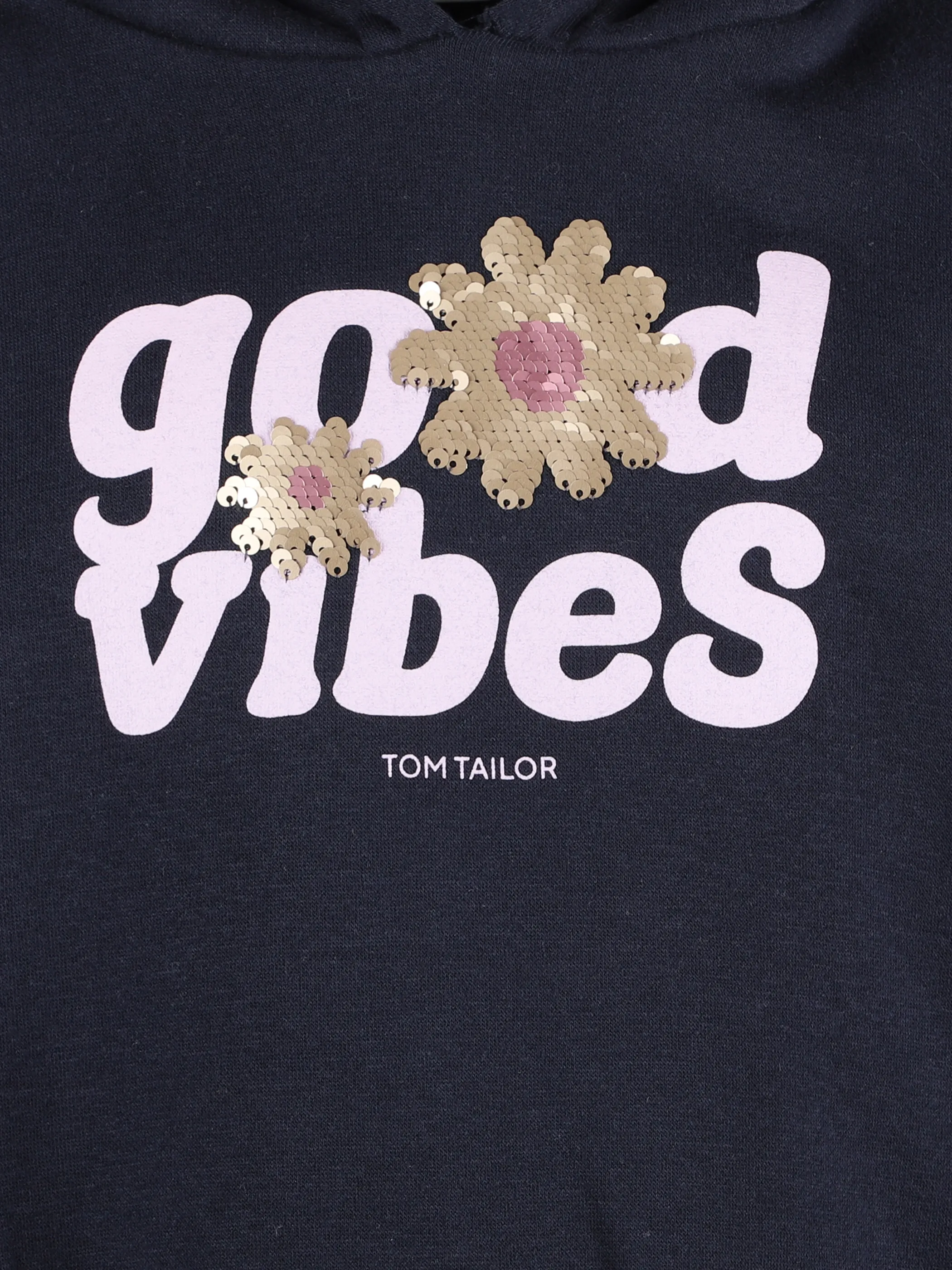Mädchen Hoodie mit Print und Pailletten