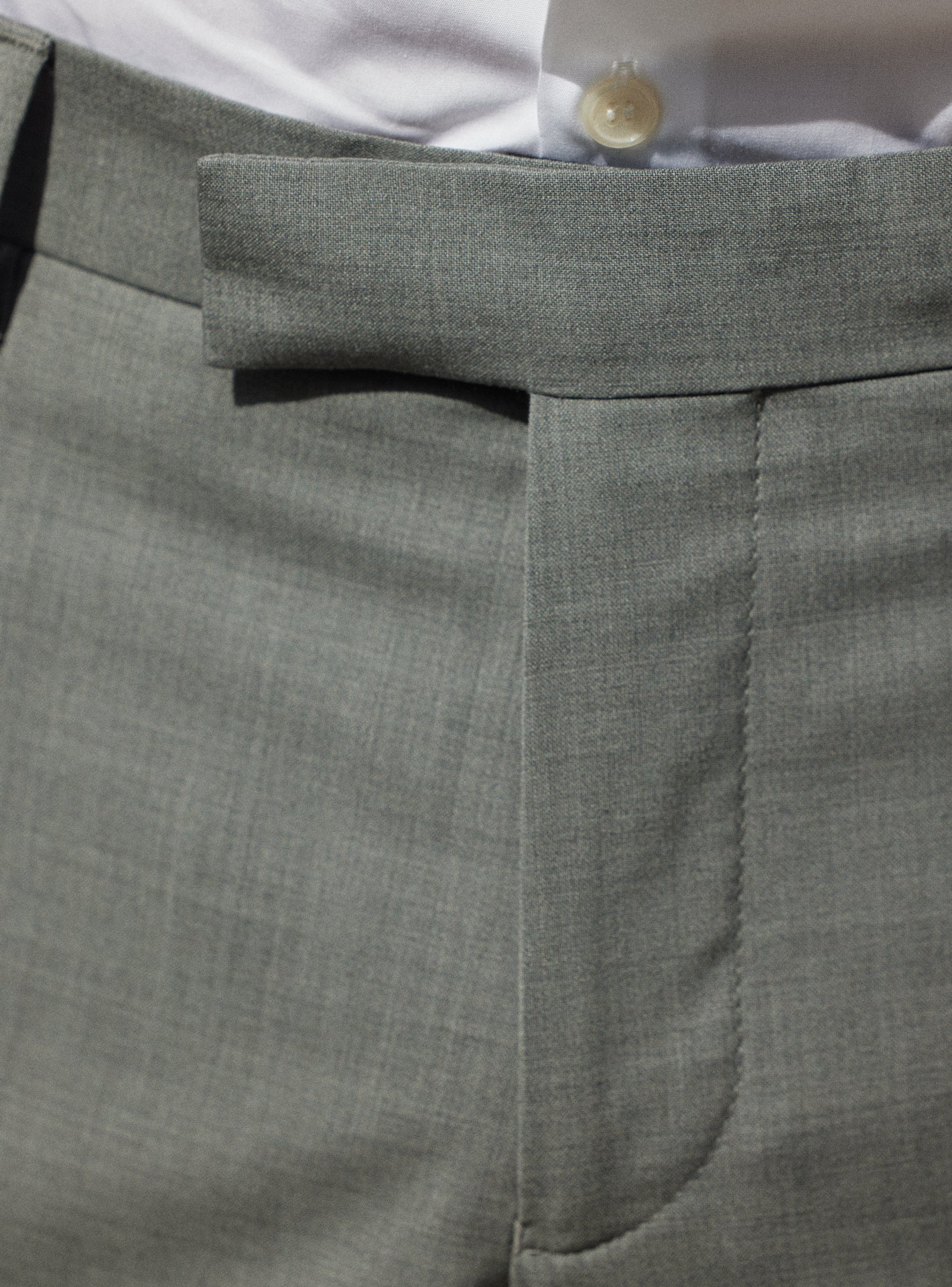 Pantalon de Costume en laine Jones Gris