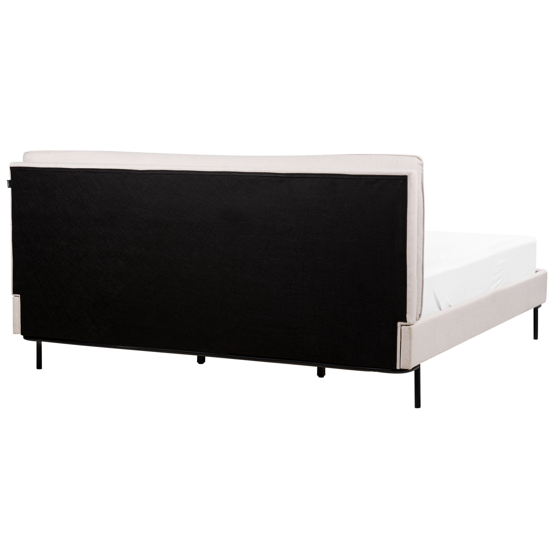 Beliani-CORIO-Tweepersoonsbed-Lichtbeige-180 x 200 cm-Polyester