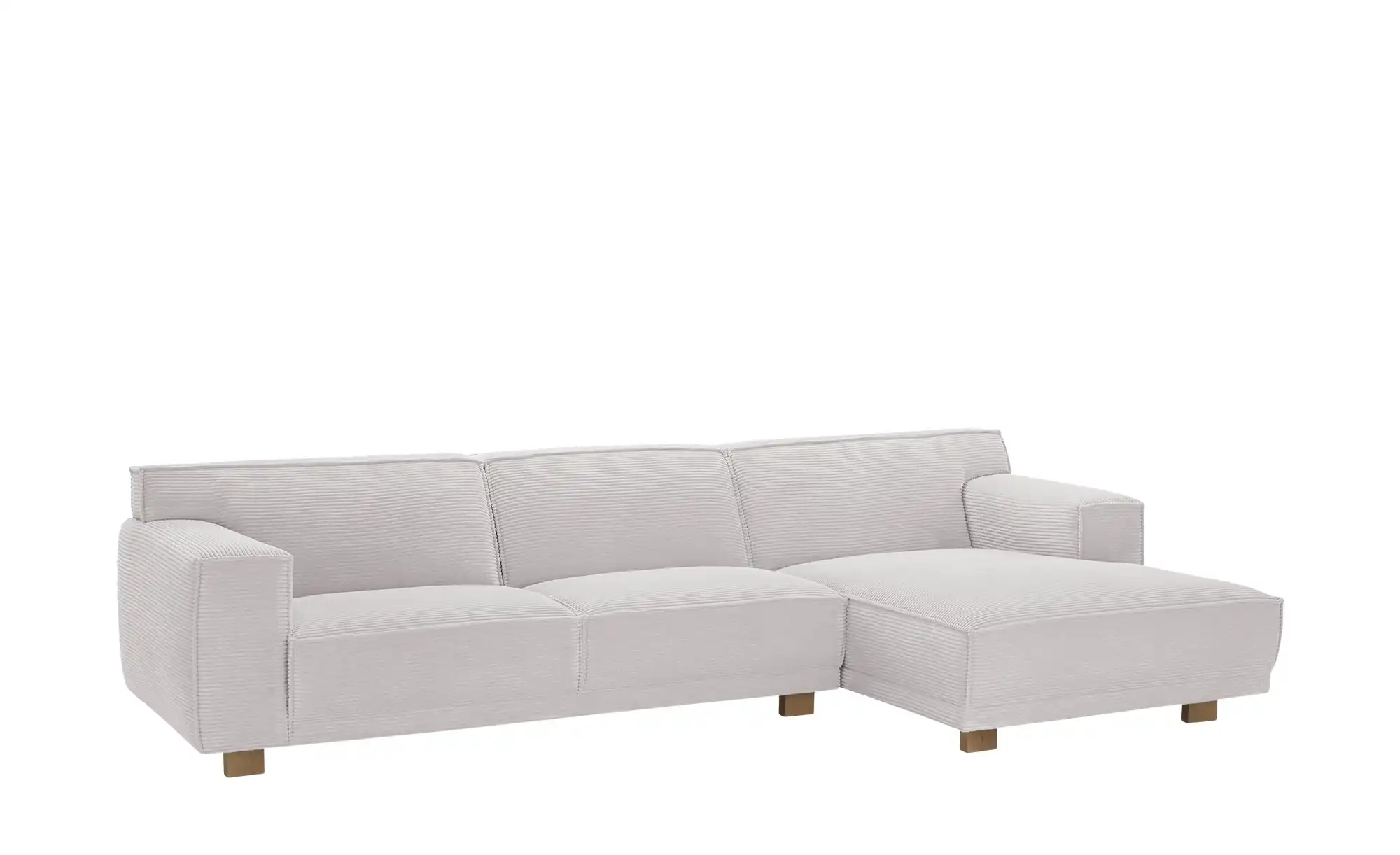 SOHO Ecksofa Cord Weiß Trenisha