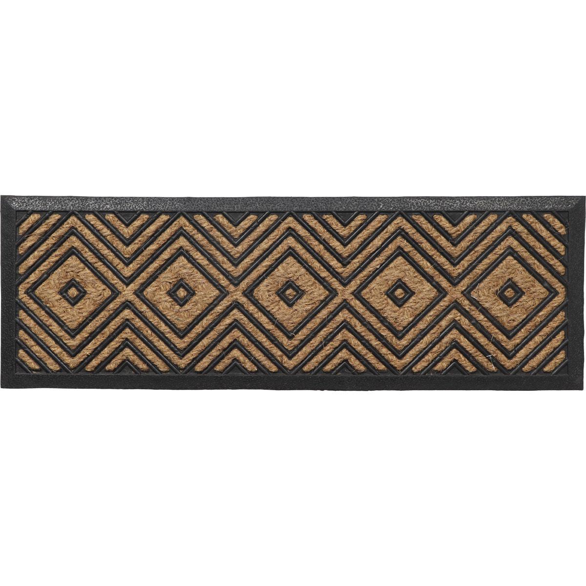 TAPIS 25X75CM COCO TRESSE CAOUTCHOUC LOSANGE