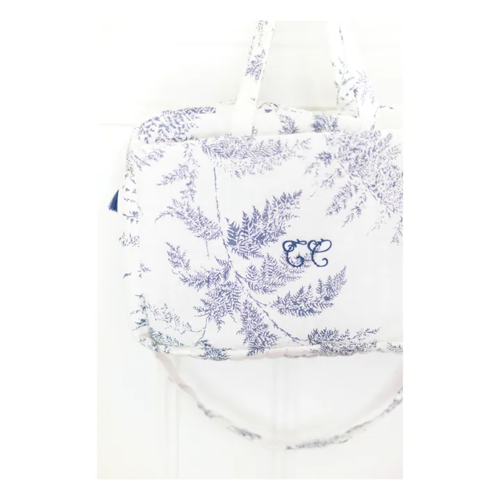 Tartine et Chocolat Sac et matelas à langer feuillage | Bleu marine