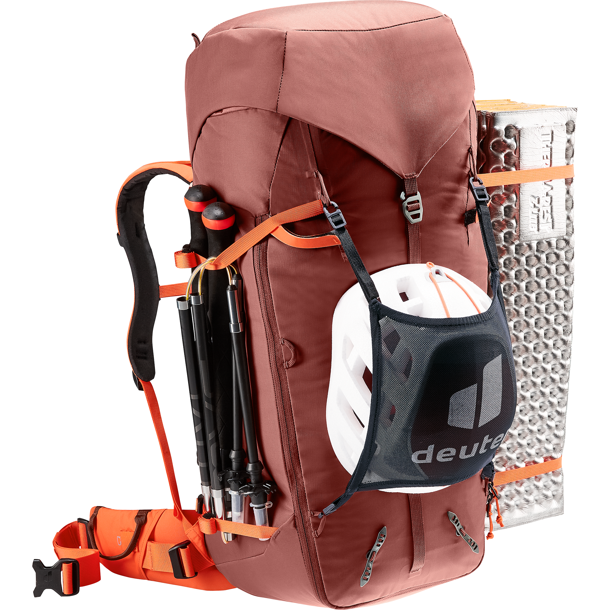 deuter Guide 44l +8 Trekkingrucksack papaya redwood