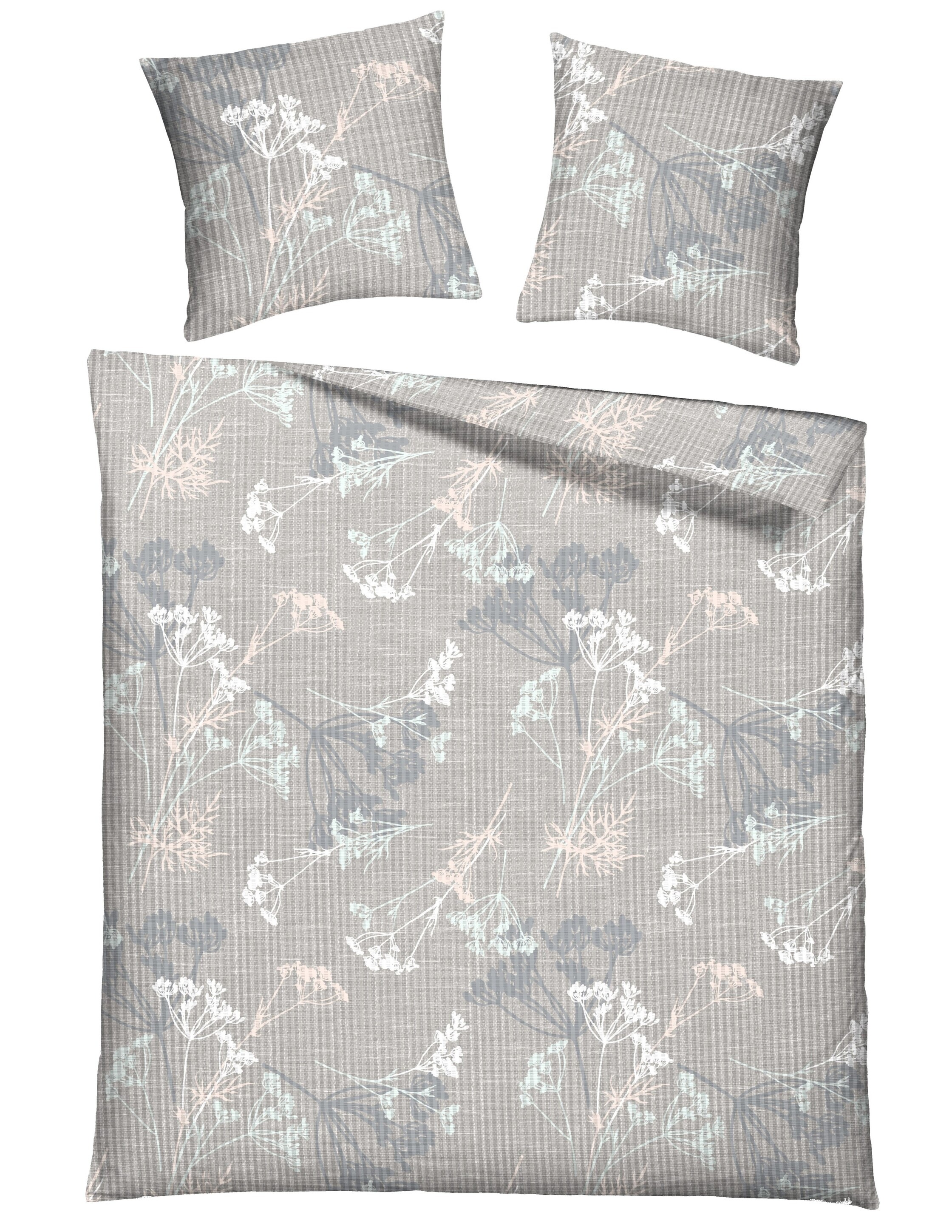 HOME FASHION Kissenbezug »TweeDee« verdeckter Reissverschluss