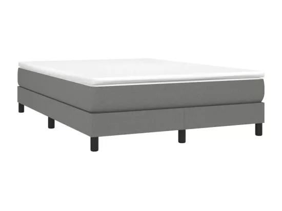 Sommier à lattes de lit Gris foncé 140x200 cm Tissu