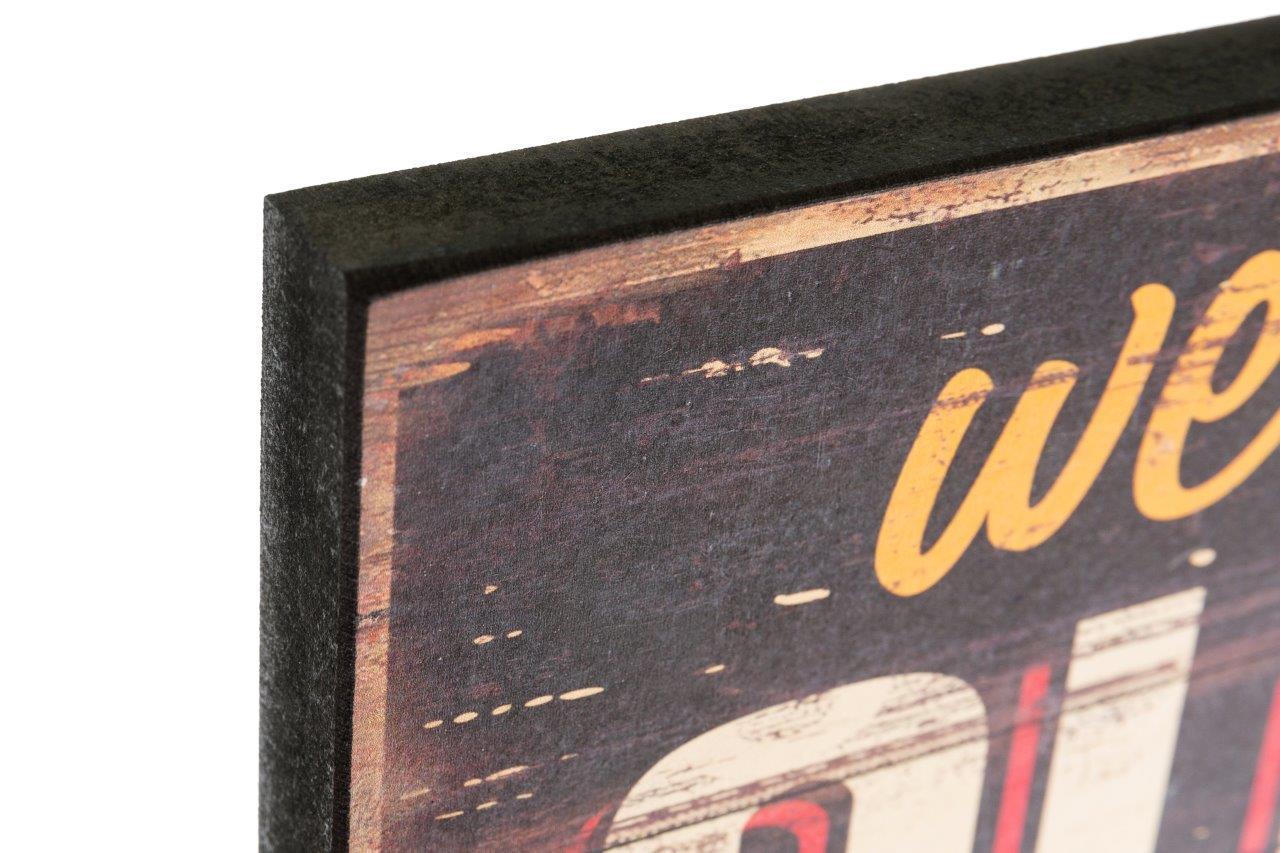 Holzschild- We are closed II - 40x15 cm