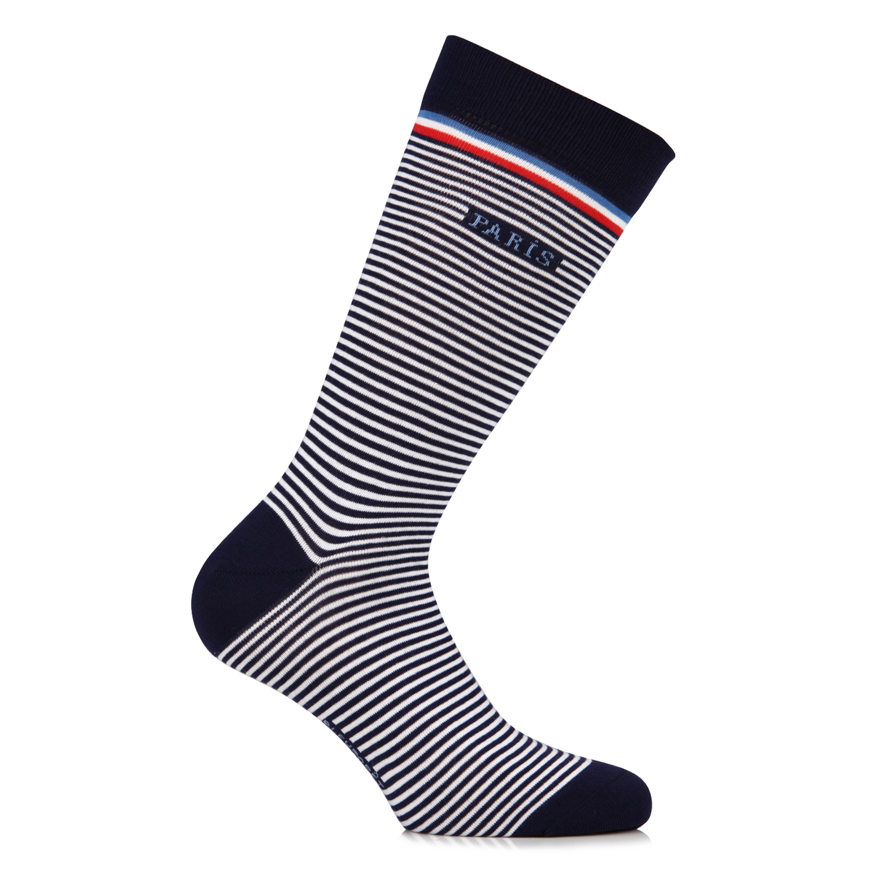 Chaussettes marinières en coton mélangé | Bleu