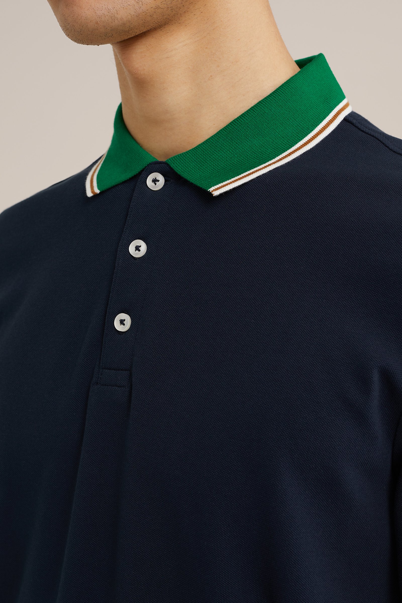 polo WE Fashion Donkerblauw