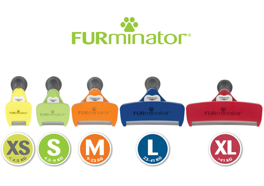 FURminator Hond Lang Haar - Borstel - Oranje Zwart - M