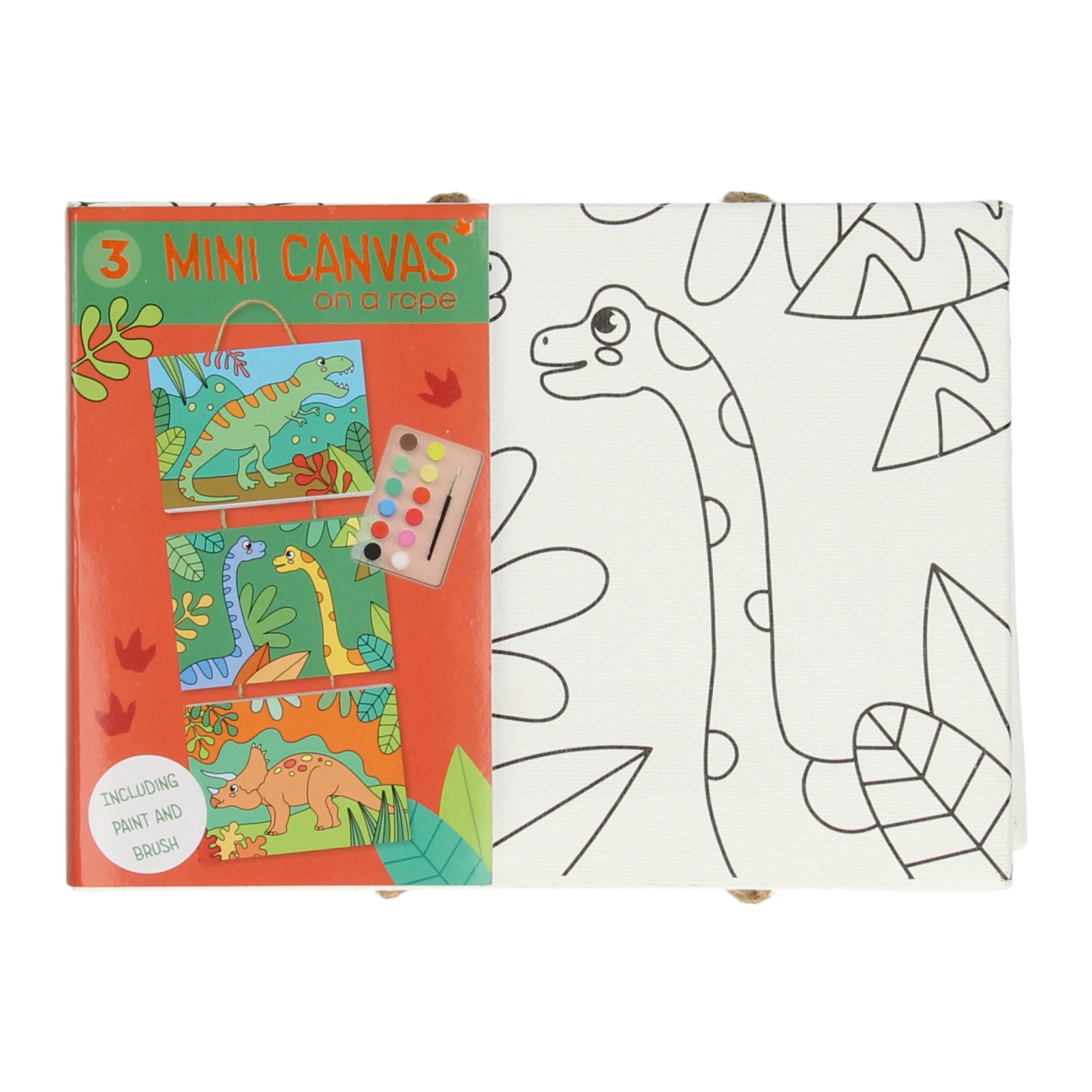 Canvas Schilderijen Aan Touw - Dino, 3st