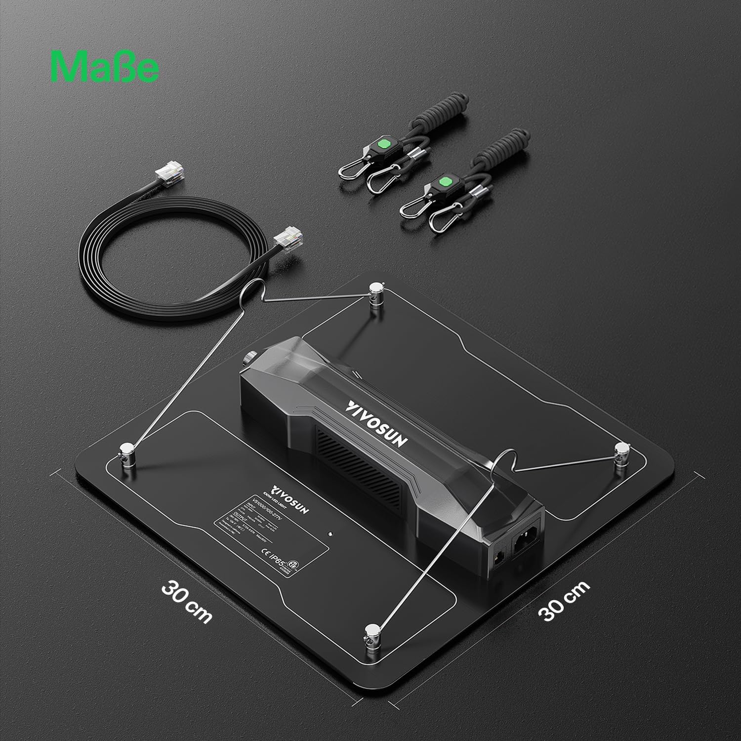 VIVOSUN VS1000 LED Grow Lampe, Vollspektrum Pflanzenlampe mit LM301 Dioden und Treiber, dimmbar und IP65, Wachstumslampe für Sämling, Gemüse und Blüte, geeignet für 60x60 / 90x90cm Growzelt