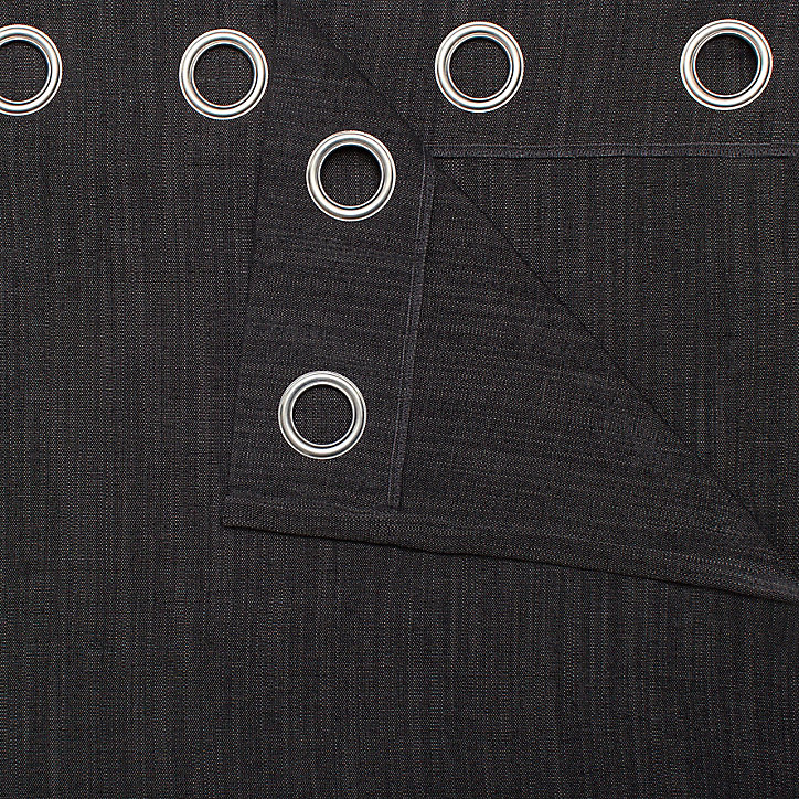 Rideau GoodHome Pahea gris foncé l.135 x H.260 cm