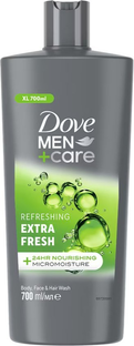 Dove Men Care Refreshing Extra Fresh - Body, Face & Hairwash 700ML