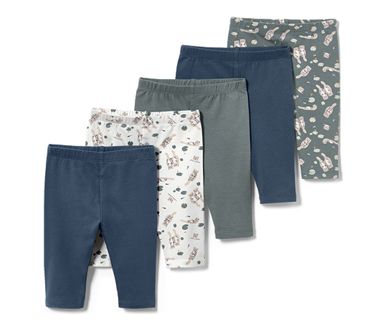 5 Kinder-3/4-Leggings, Otter
