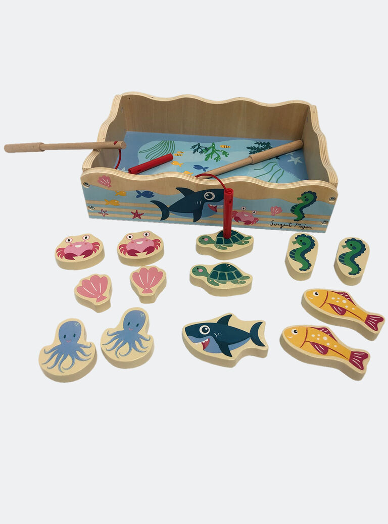 Jeu de Pêche à la Ligne en Bois