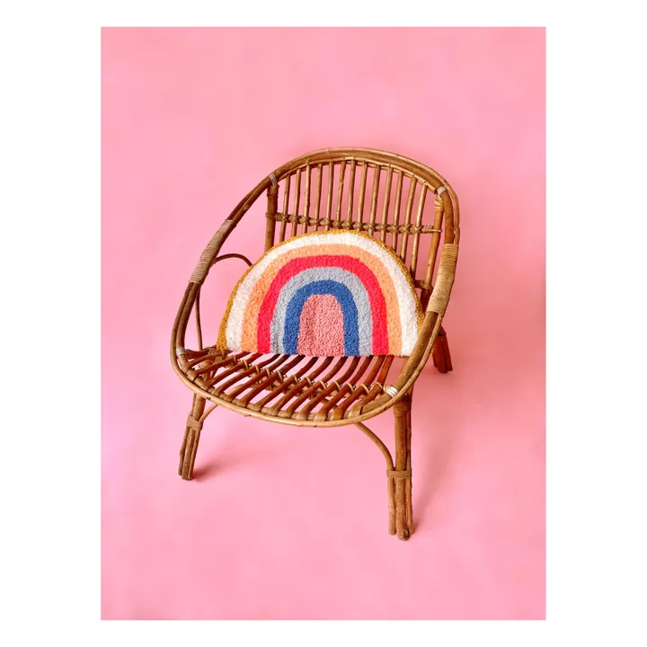 Chaumière Oiseau Coussin Arc-en-ciel