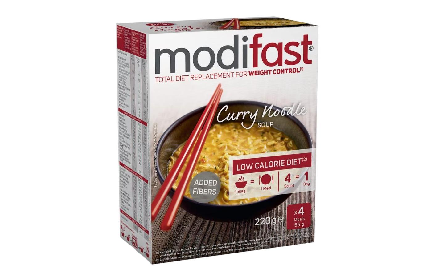 Nudelsuppe Curry 4 x 55 gMahlzeitersatz Nudelsuppe