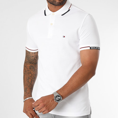 Polo Manches Courtes Slim Cuff 3285 Blanc