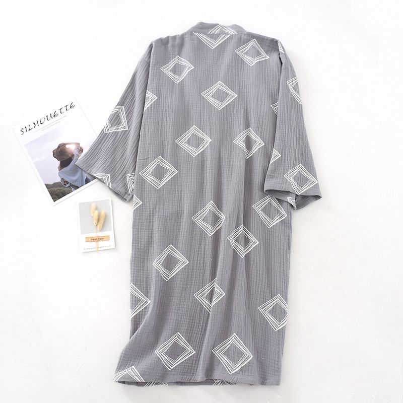 Finlies - Pyjamajas met patroon en strikceintuur
