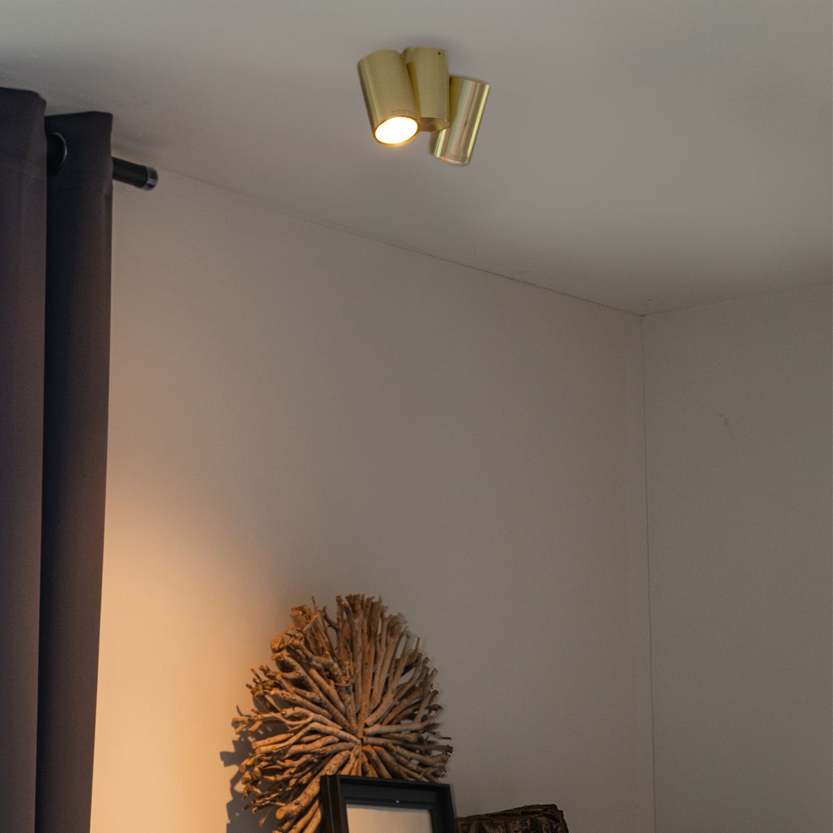 Design spot messing 2-lichts verstelbaar - Michael