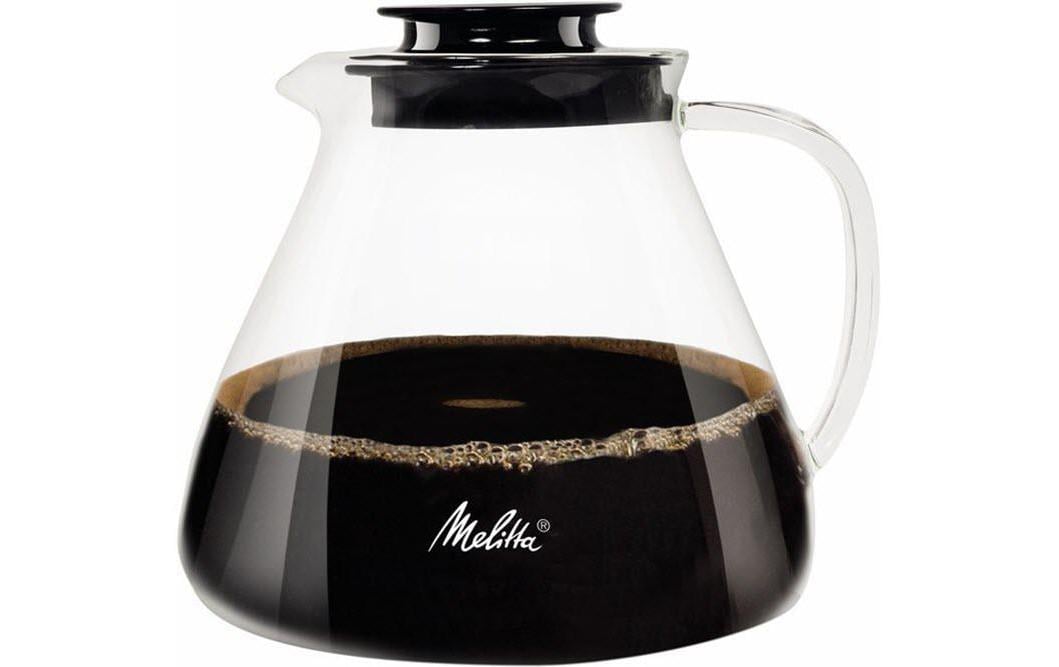 Kaffeekanne Glaskanne 1000 ml 1 l, SchwarzStilvolle Kaffeekanne