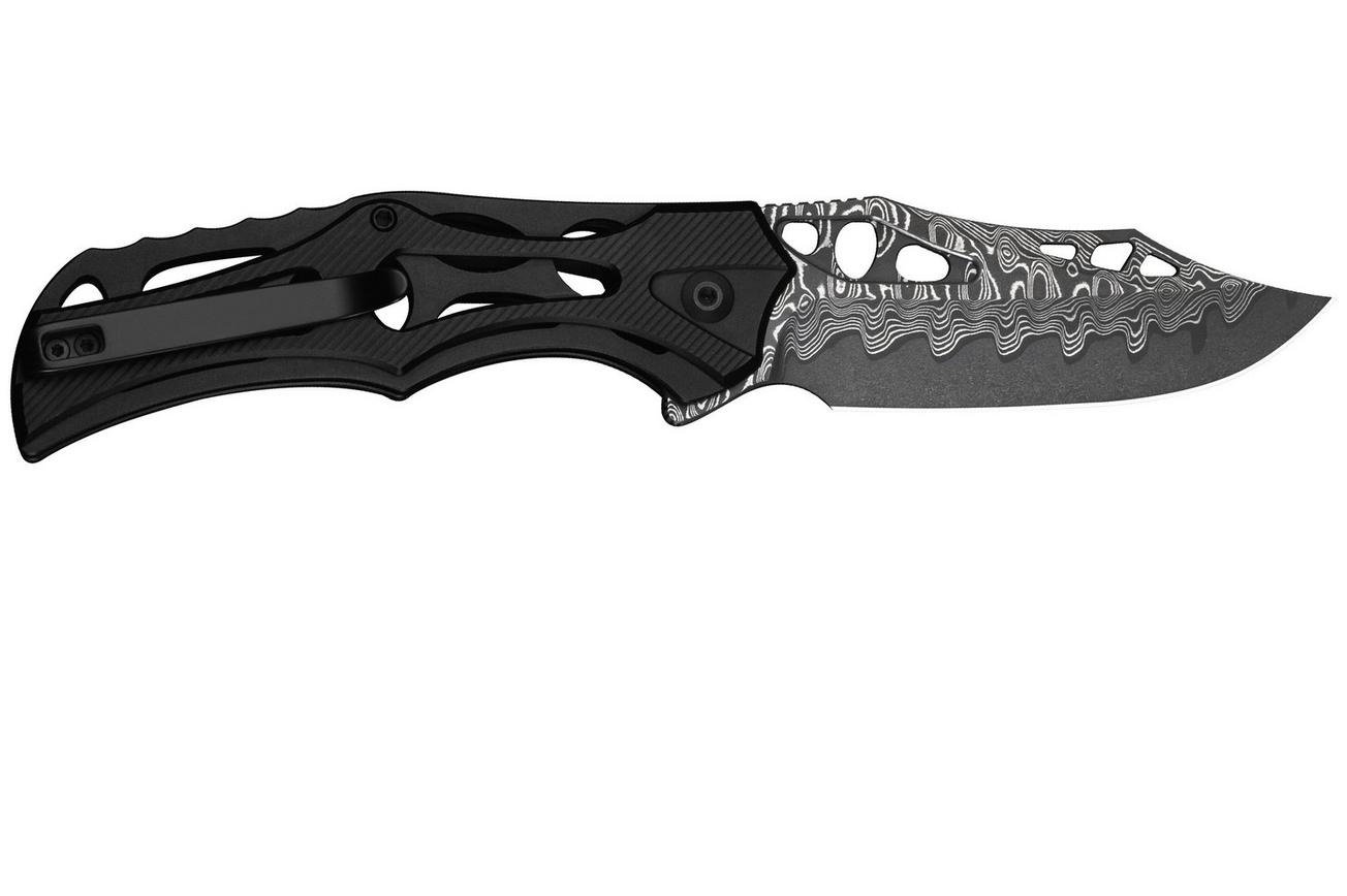 Civivi Biophase C23083-DS1 Damascus, Black Aluminum, zakmes