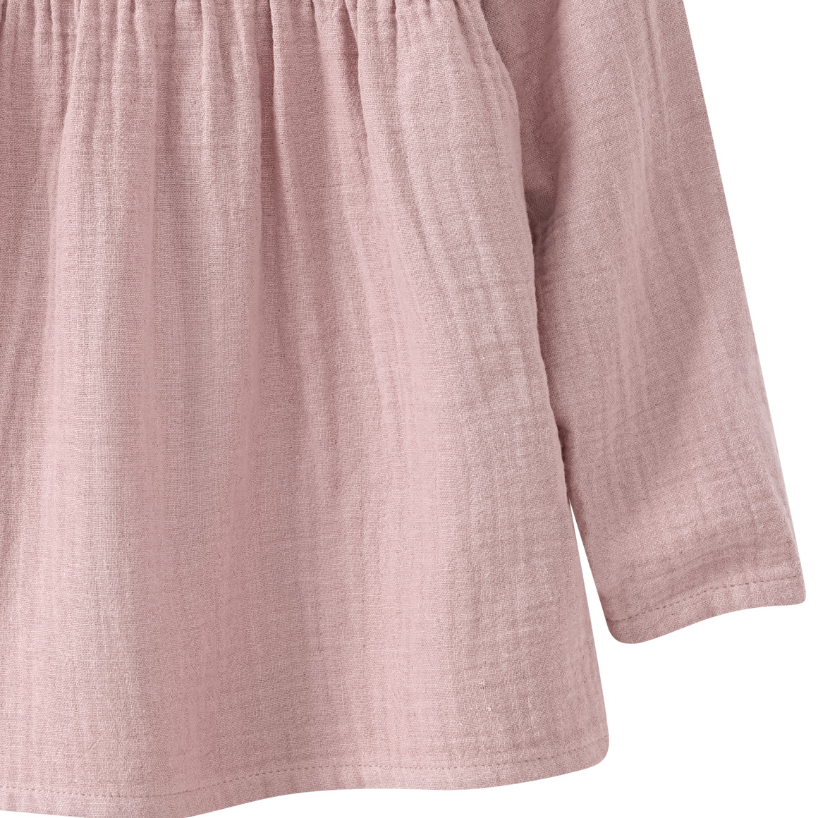 Topolino Pure Collection Mädchen Musselin-Blusenshirt mit Teilungsnaht rosa