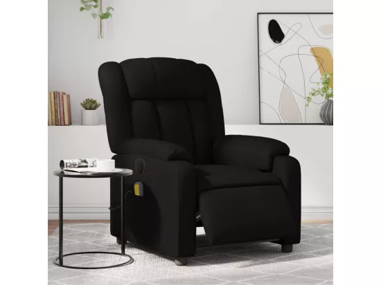 Fauteuil massant inclinable électrique noir similicuir