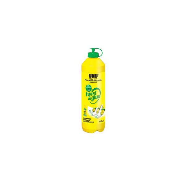 Uhu Recarga Cola Líquida Universal Twist & Glue s/ Solventes810 ml