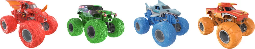 MONSTER JAM -PACK 4 VEHICULES 1.64