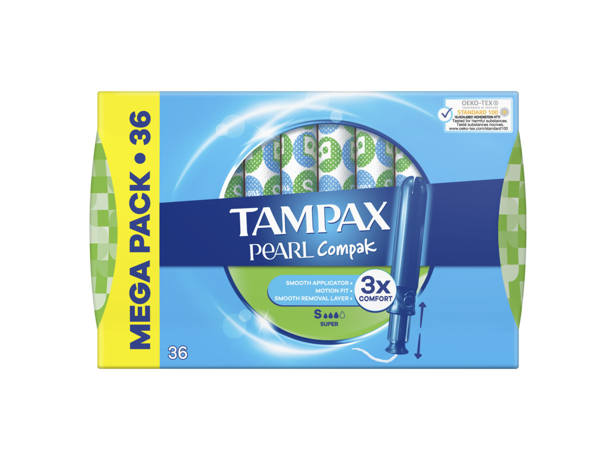 TAMPÕES TAMPAX PEARL COMPAK SUPER 36UN