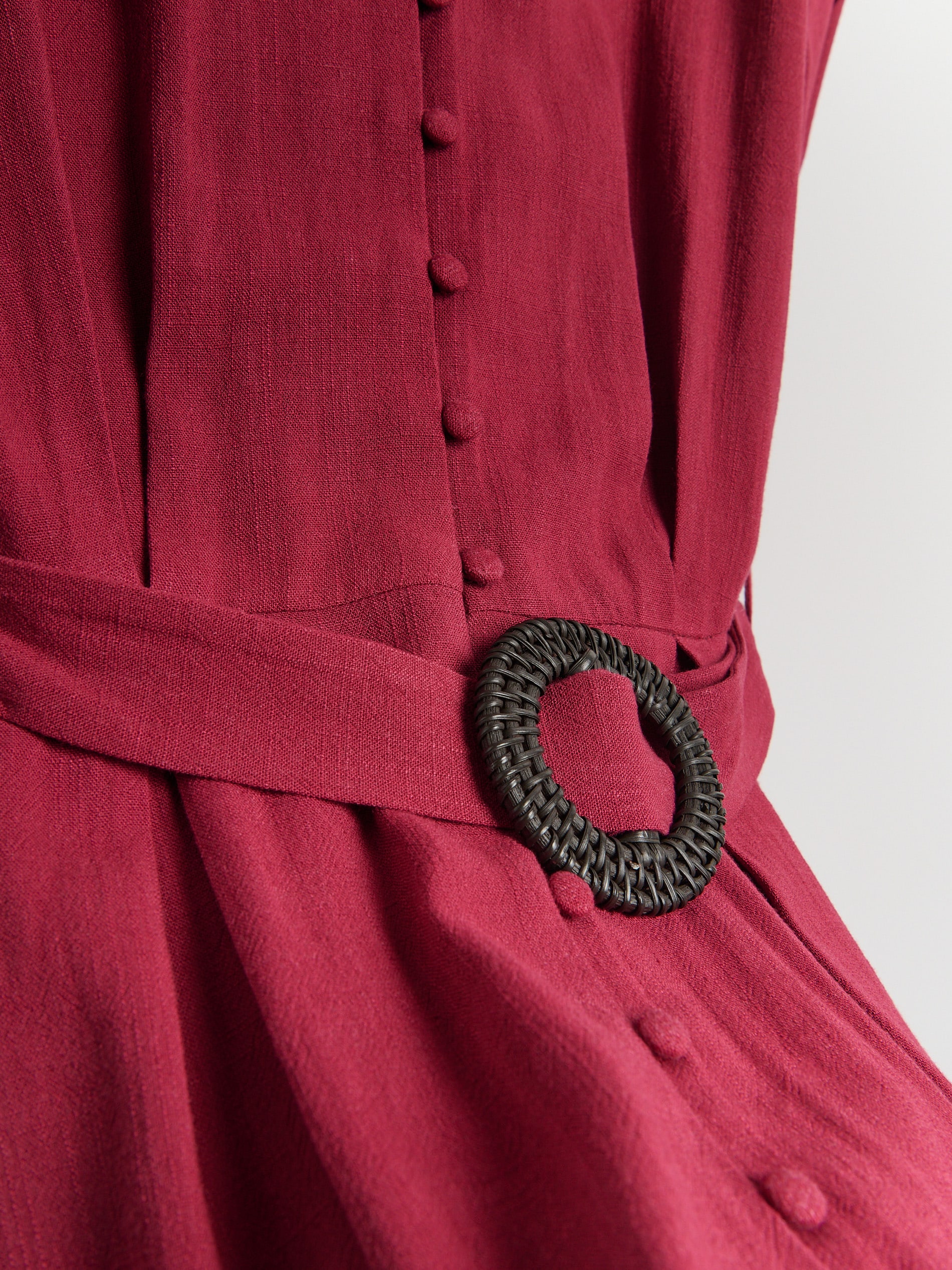 Kleid mit Leinenanteil