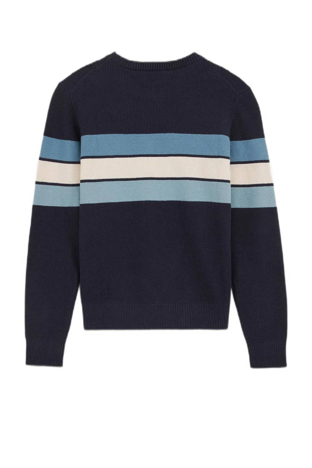 WE Fashion gebreide trui donkerblauw
