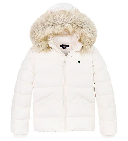Tommy Hilfiger Dunjakke - Ancient White