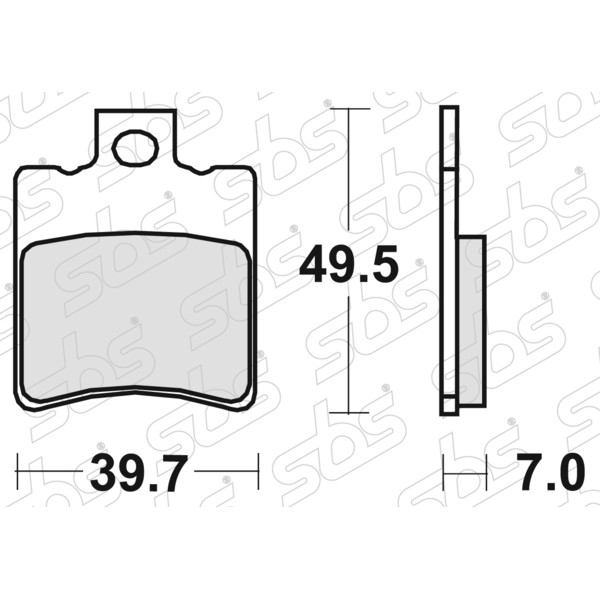 SBS - Plaquettes de frein 143 HF
