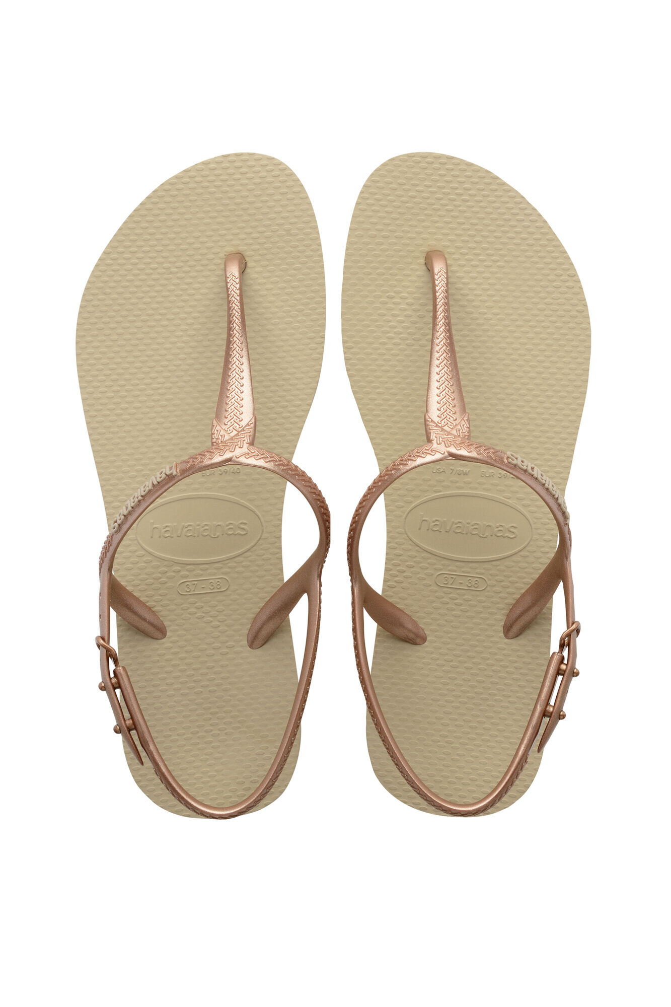 Hav. Twist chinelo - nude