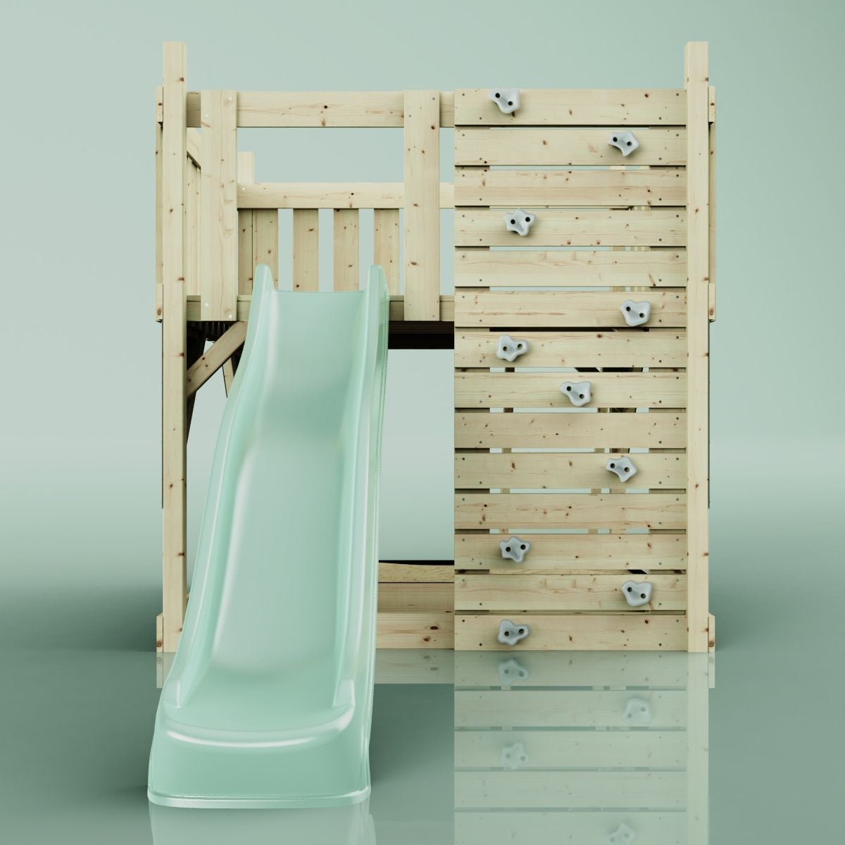 PolarPlay platform sterrenhemel van hout in groen