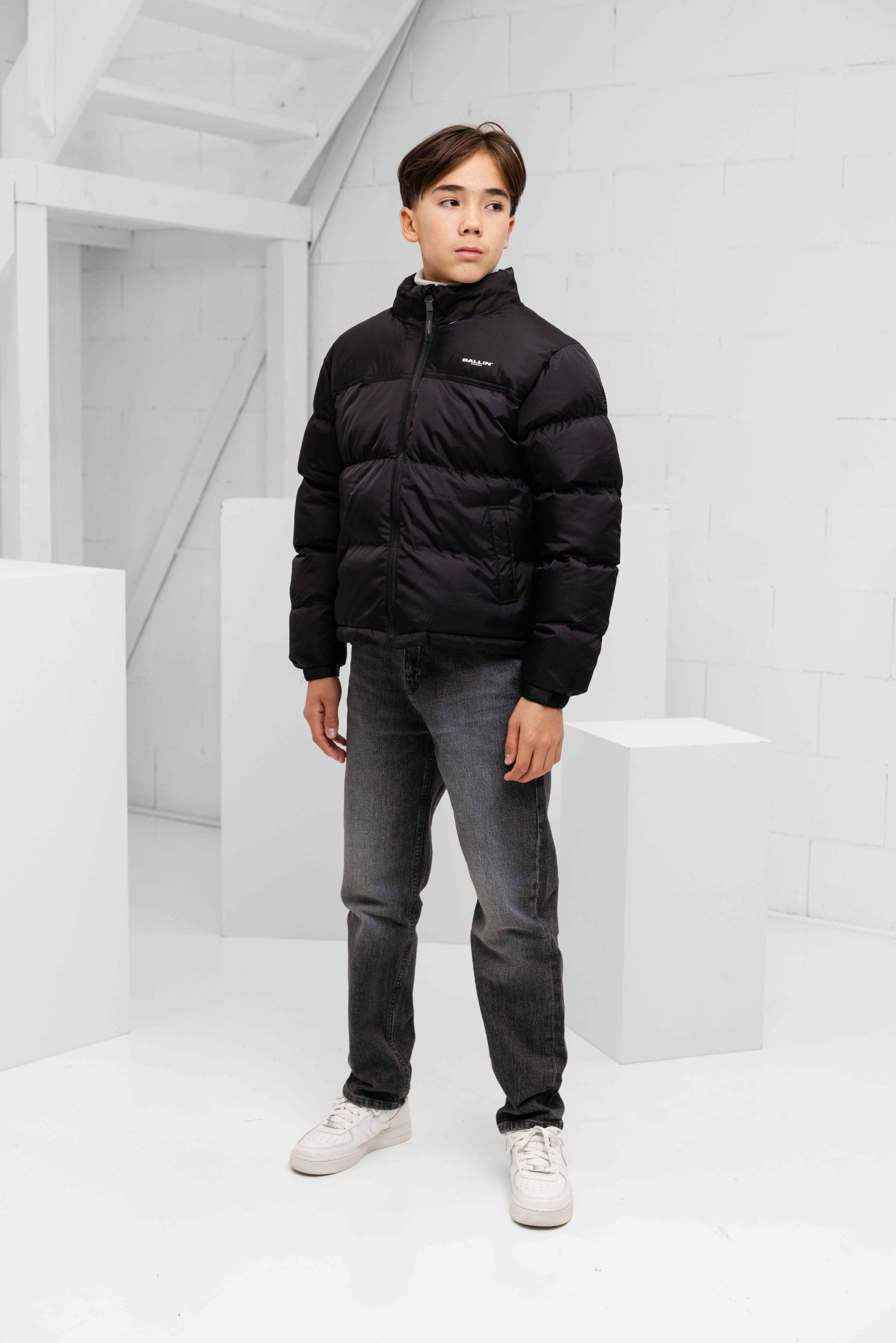Ballin Amsterdam Padded Winterjas Kids Zwart