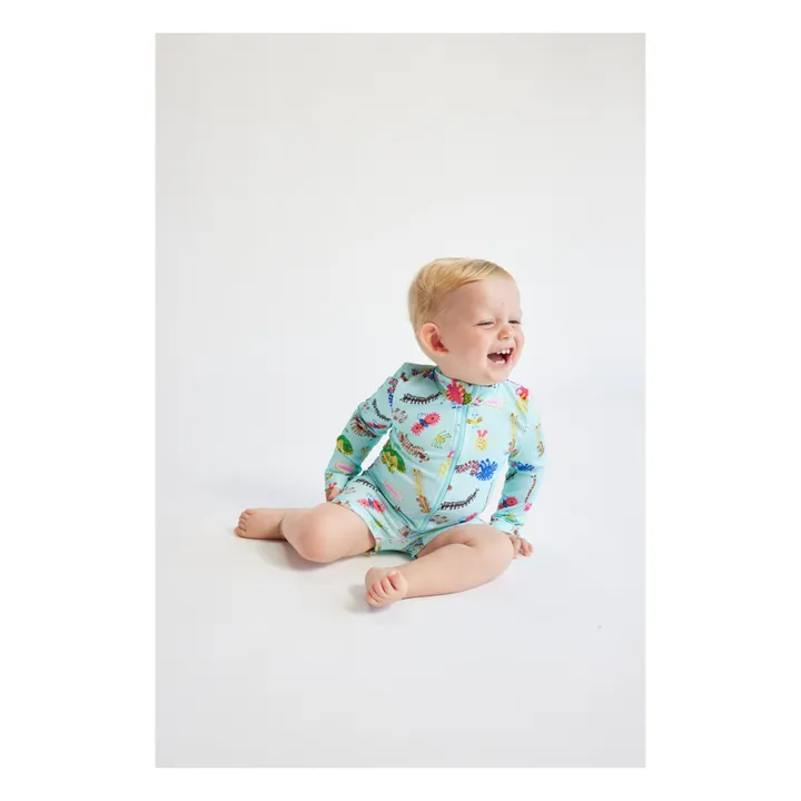 Bobo Choses Combinaison Anti UV Matière Recyclée Bêbêtes | Bleu