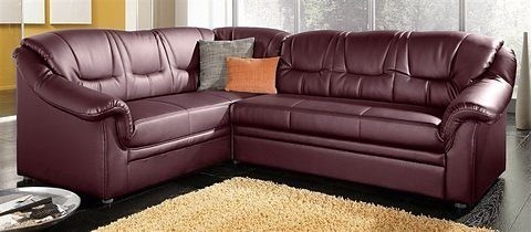 DOMO collection Ecksofa »Montana, zeitlose Rückensteppung, bequeme Armlehnen, L-Form« wahlweise mit Bettfunktion