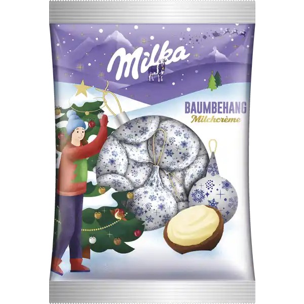 Christbaum Kugeln Milchcrème