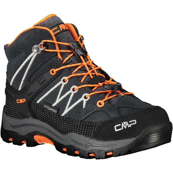 Chaussure de randonnée mid CMP KIDS RIGEL MID WP ANTRACITE-FLASH ORANGE