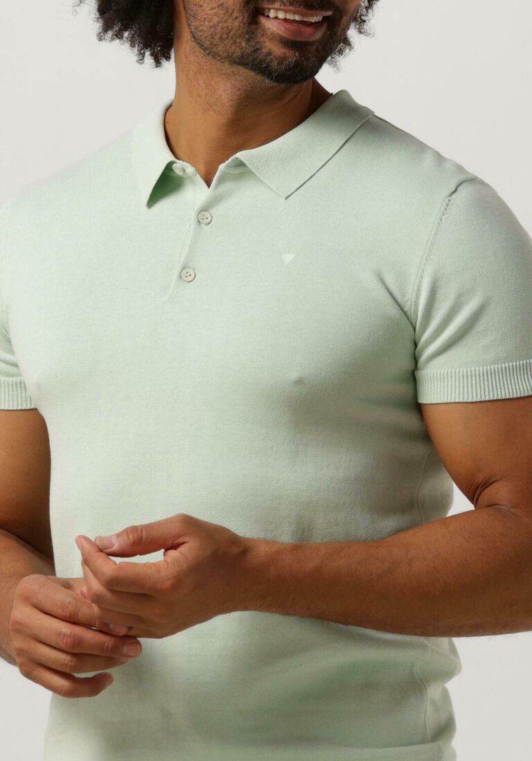 PUREWHITE mint purewhite polo knitted polo with triangle print at chest